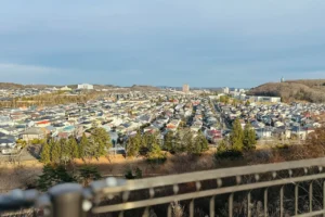 朝日エリアから見る泉パークタウン