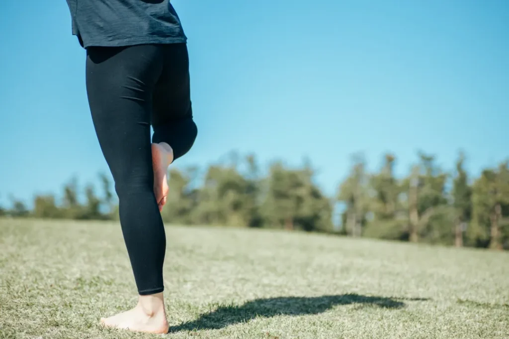 ガーデンヨガの様子
